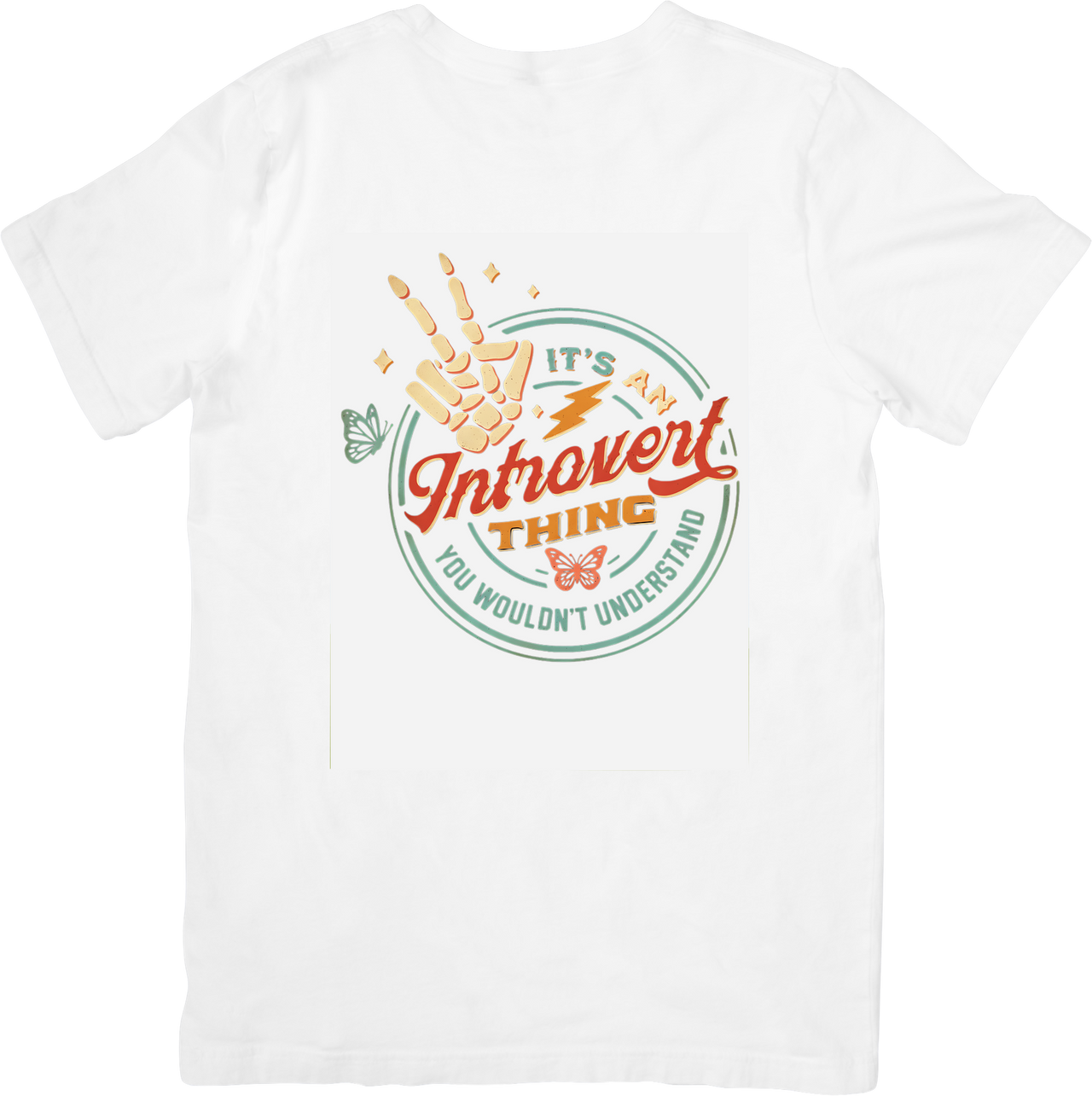Introvert Thing Skeleton T-Shirt | Retro Funny Antisocial Graphic Tee