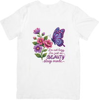 Thumbnail for Beauty Sleep Mode Butterfly T-Shirt | Floral Boho Funny Graphic Tee