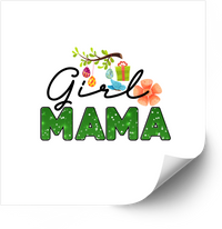 Thumbnail for Girl Mama Floral Sticker | Boho Mother Daughter Vinyl Decal