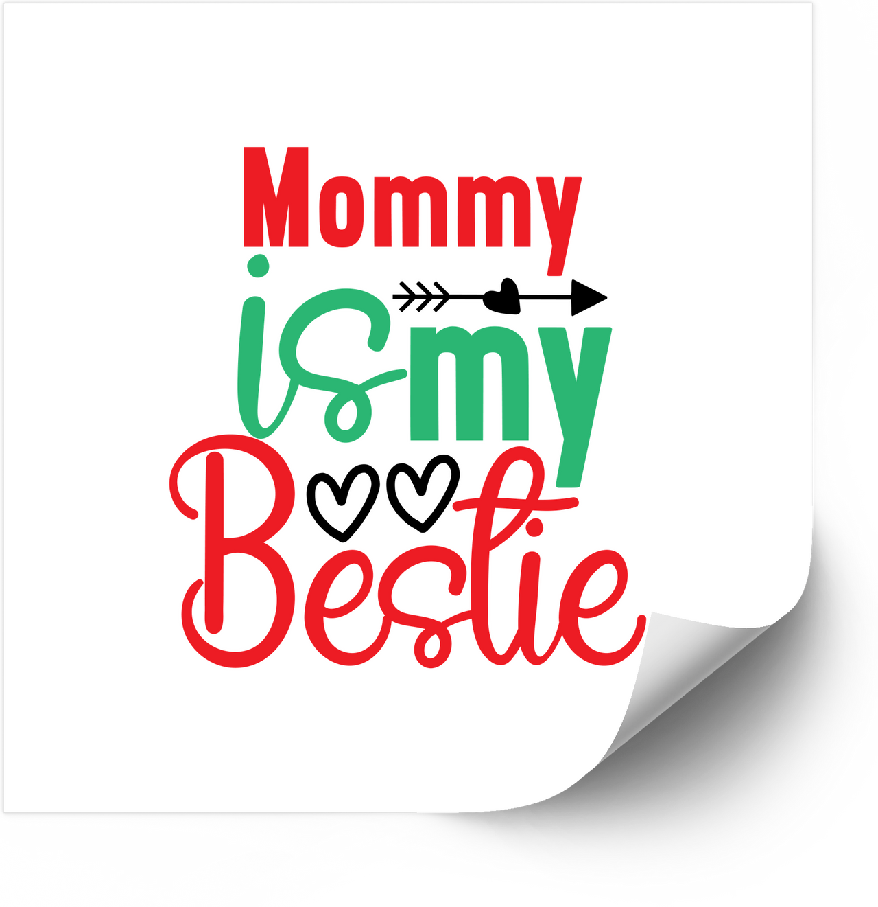 Mommy Is My Bestie Sticker | Cute Funny Kids Mom Vinyl Decal